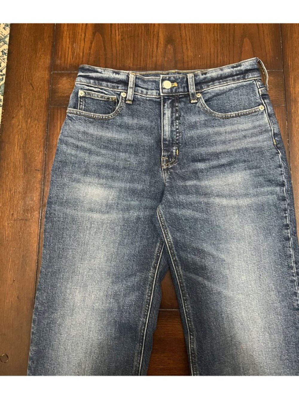 J.Crew Classic Straight Jeans High Rise 27 Liberty St. Fading Distressed Classic - Picture 2 of 11